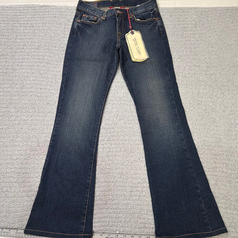 Lucky Brand Flare Jeans Sweet N Low 0/25 Blue Deadstock‎ Vintage 2002 Y2K